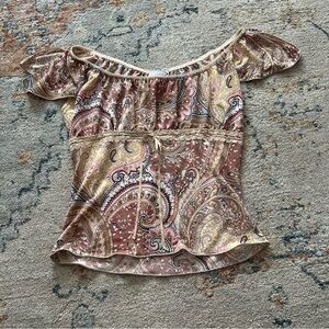 Y2K Rave Paisley Top